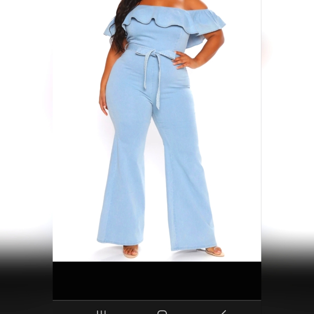 Time To Escape Denim Jumpsuit